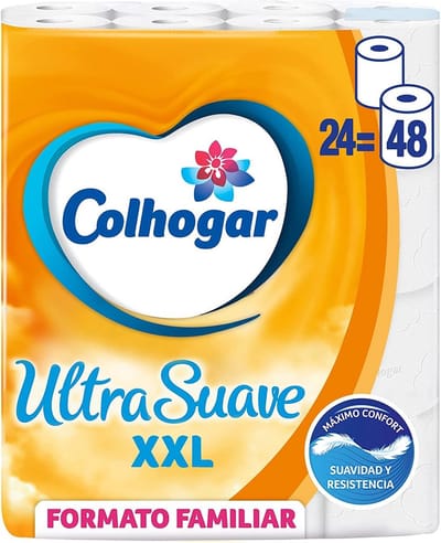 XXL Toiletpapier 24 Extra Grote Rollen 2-Laags Zacht en Parfumvrij