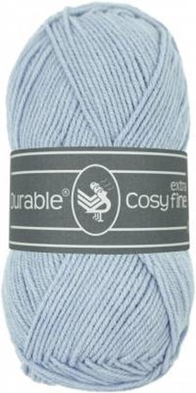 10 x Durable Cosy extra fine baby blue - baby blauw (2124) - acryl en katoen garen - 50 grams - pendikte 3 a 3,5mm
