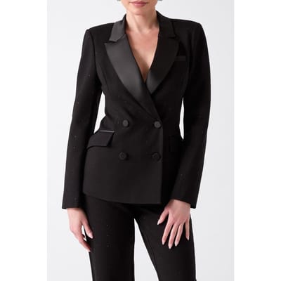 GUESS Shimmy Blazer Jet Black A996 Taglia: 38 | Blazers Outlet | Donna | Nero