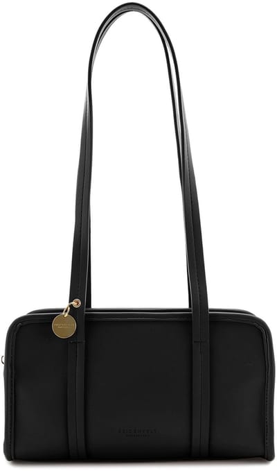 SEIDENFELT MANUFAKTUR schoudertas Nelma Bowling Bag Black zwart