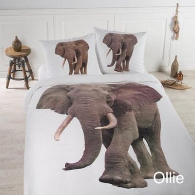 Day Dream Ollie Dekbedovertrek - Litsjumeaux - 240x200/220 cm - Wit