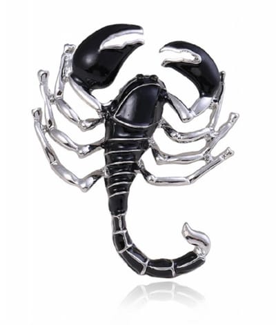 Broche schorpioen zwart - Charme Bijoux