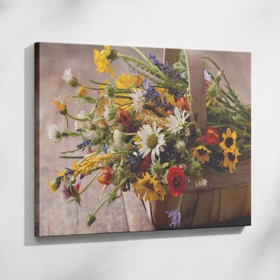 Saammp - Muurcirkel Hout - Afrikaanse Vrouw met Witte Lotusbloemen - Abstract - Ø 80 - Wandcirkel - Wanddecoratie Cirkel - Muurdecoratie Woonkamer - Slaapkamer decoratie - Rond Schilderij