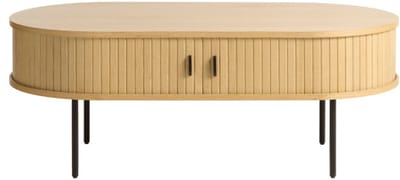 Salontafel Nola Ovaal 120x60 cm - Naturel