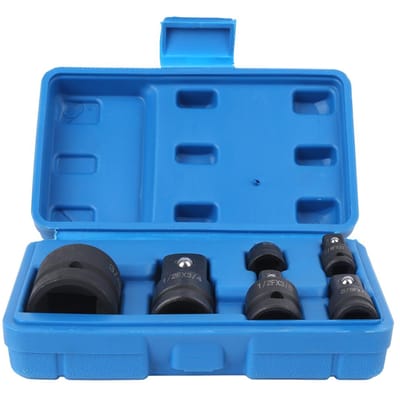 6-delige set Impactdopsleutelconverter Verloopstukset 1/2in 1/4in 3/8in 3/4in