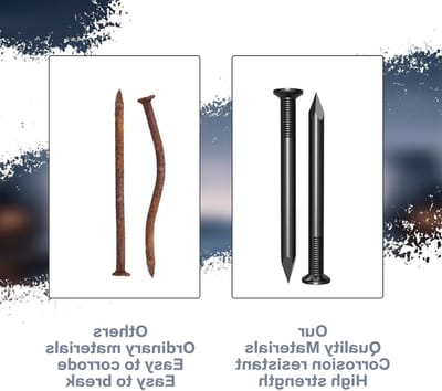 Solidchoice - 80 Stuks Stalen Spijkers 20mm