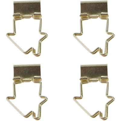 15 Pcs Pinces à Reliure Pinces à Papier Métal Boîte Queue Longue Bureau Rangement de Fichiers Clip Queue d'Aronde Or Chat brown