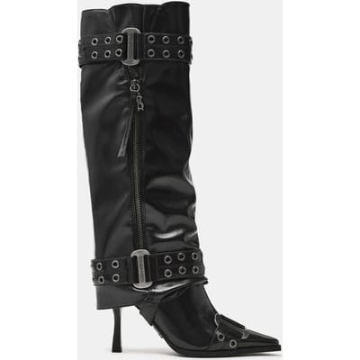 Steve Madden Showcaser Boots Black Crinkle Taglia: 36 | Stivali Outlet | Donna | Nero
