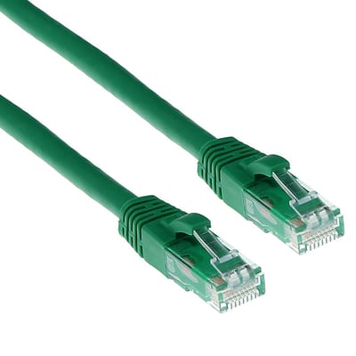 ACT Groene 0,25 meter U/UTP CAT6A patchkabel snagless met RJ45 connectoren IB2752