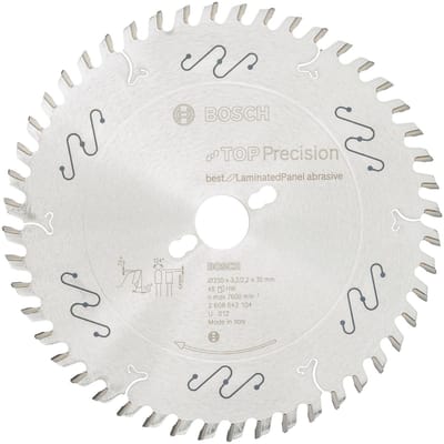 Bosch - Cirkelzaagblad Top Precision Best for Laminated Panel Abrasive 250 x 30 x 3,2 mm, 48