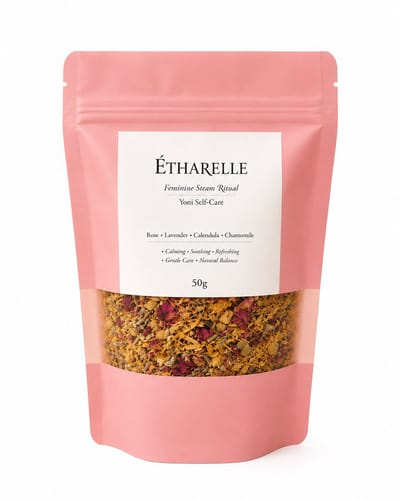 Étharelle Yoni Steam Kruiden – Feminine Steam Ritual – 100% Natuurlijke Botanische Mix – Self-Care & Ontspanning – 50g