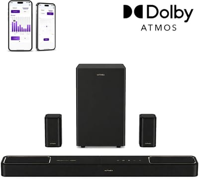 ULTIMEA 5.1.2 Soundbar met Dolby Atmos, 6,5" Subwoofer, App-bediening, Soundbar voor tv, Skywave F40 Boom