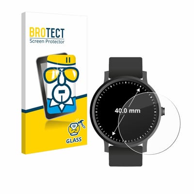 BROTECT - Glas Screenprotector voor Horloges (Rond, ø: 40 mm) - Gehard Beschermglas 9H