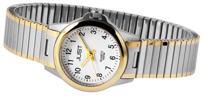 JUST Herenhorloge siliconen G18A siliconen armband, multifunctioneel, sportief, zwart/rood