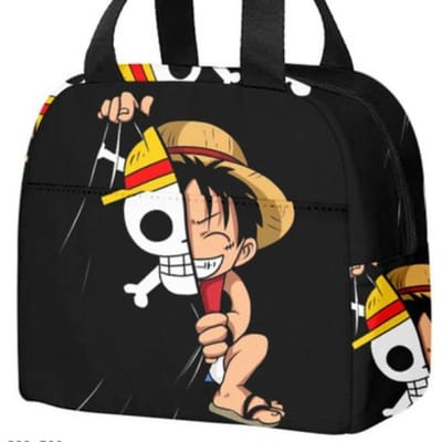 Anime One Piece Kinderen Lunchtas Nautische Koning Basisschool en Middelbare School Leerlingen IJszak Picknicktas Isolatie Handige Bento Tas Lunch bag