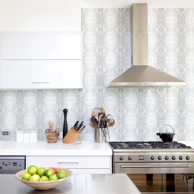 Zelfklevende muurtegelstickers voor keuken en badkamer - 60 elegante tegelstickers met goudkleurig marmereffect - 60 stickers 20x20cm