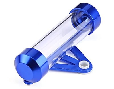 Dailygoods- Verzekering Sticker Houder Waterdicht - Cilindrische Beveiliging - Aluminiumlegering/Acryl - Geschikt voor Motorfietsen/Scooters - Duurzaam - Interne Belastingskaart Zichtbaar - Verzekeringhouder