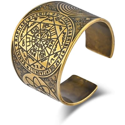 Titanium Stalen Ring met Verstelbare Maat Vintage Antiek Handgemaakte Sieraden 10 #(opening adjustable) beige