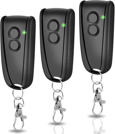 Draadloze afstandsbediening 433.92MHz voor garagedeur, 2-kanaals handzender voor Ecostar en Liftronic, geschikt voor RSC2, RSE2, RSZ1, garagedeur opener (set van 3)