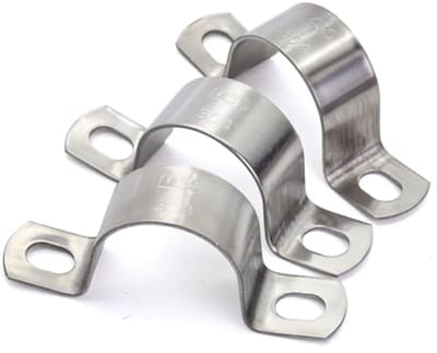 Heavy Duty Metalen U-beugel met Roestvrij Stalen Buisbandklemmen - Pijpmontagebeugels 1-1/4 inch | 10 Stuks