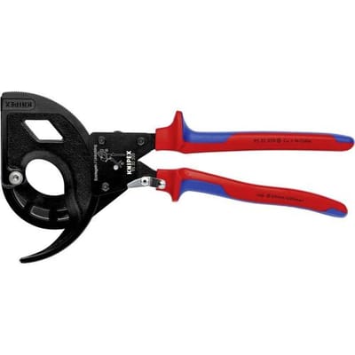 Knipex 95 32 320 Ratel-kabelsnijder Geschikt voor (striptechniek) Aluminium- en koperkabel, een- en meerdraads 60 mm 600 mm²