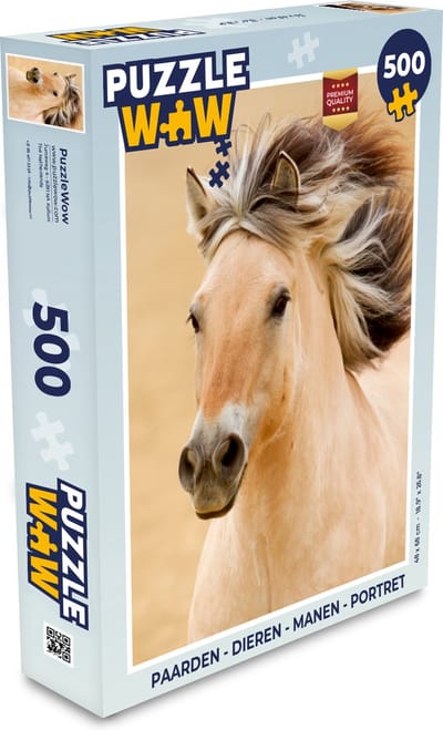 Puzzel Paarden - Dieren - Manen - Portret - Legpuzzel - Puzzel 500 stukjes