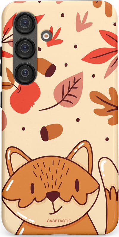 Casetastic hoesje geschikt voor Samsung Galaxy S25 - Dubbellaagse bescherming - Boskat op avontuur - Fashion Case - Zand Terracotta Rood
