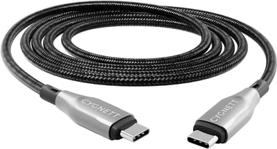 Cygnett USB-C naar USB-C Kabel 3 Meter - Zwart