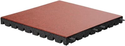 Rubberen Tegels - Valdempende Ondergrond - Veilige Speelplekken - TÜV-Gecertificeerd - 50x50 cm - Rodbruin