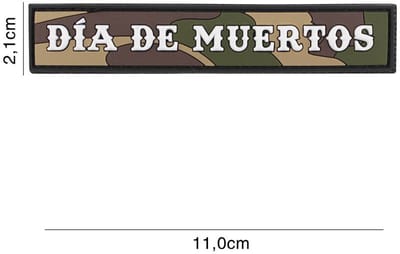 Embleem 3D PVC Dia De Muertos Woodland