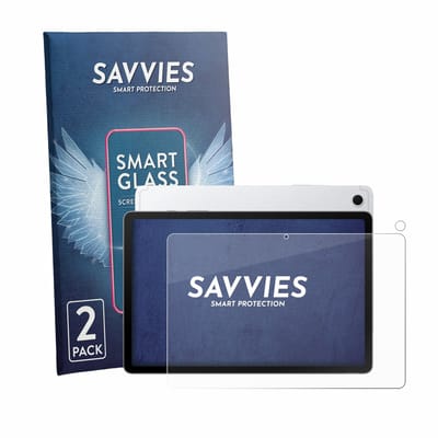 2 Stuks Savvies Screenprotector - geschikt voor Samsung Galaxy Tab S10 Lite (Voor+Camera) - beschermfolie glas transparant