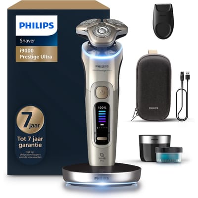 Philips Shaver i9000 Prestige Ultra Elektrisch Scheerapparaat Voor Mannen - Met Quick Clean Pod & Precisietrimmer - Goud - XP9403/31