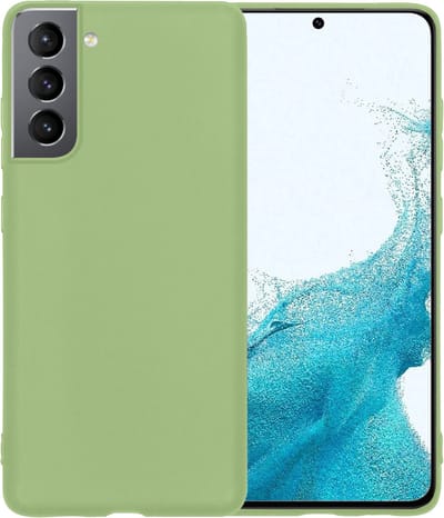 Hoesje - Geschikt voor Samsung Galaxy S22 - Sterk & Shockproof - Siliconen Case - Hoes Cover - Telefoonhoes - Groen