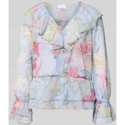 Comma  Blouses Blue Maat: 34 | Longsleeves Outlet | Dames | Blauw