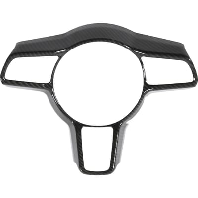Couvercle de Cadre de Volant de Voiture Style Fibre de Carbone Remplacement pour Cayenne 2015‑2020 with SC components