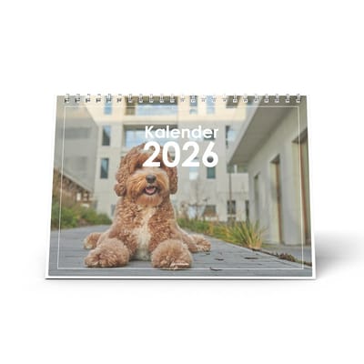 Huurdies - Bureaukalender 2026 - Labradoodle