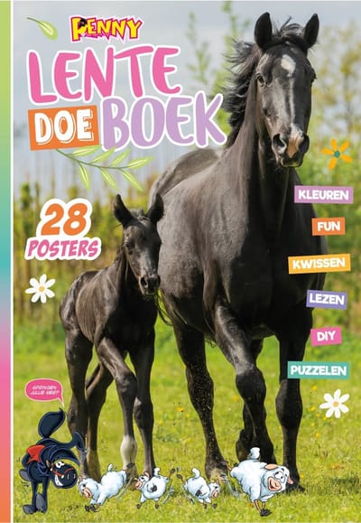 Penny Lenteboek 2025 - Vakantieboek voor Kinderen - Doeboek - Vakantieboek - Vakantie - Paarden - Paardencadeaus - Creatief - Paard - Paarden Spullen - Tekenen - Posters - Strips - Puzzels - Puzzel - kleurboek - Tekenboek - Pony - Veulen