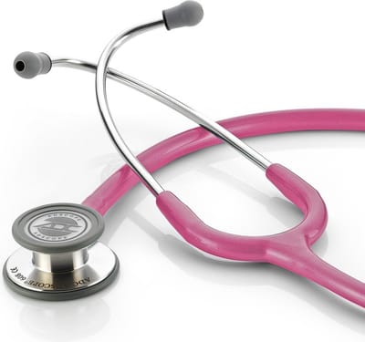 Adscope® 608 Convertible Clinician Stethoscoop Metallic Raspberry