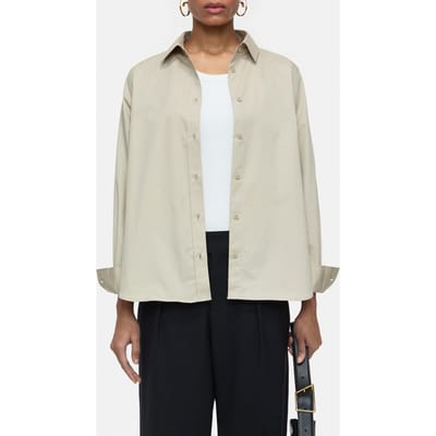 Closed Long Sleeve Shirt & Blouses Washed Shore Size: S | Long-Sleeved Tops Outlet | Dames | Beige