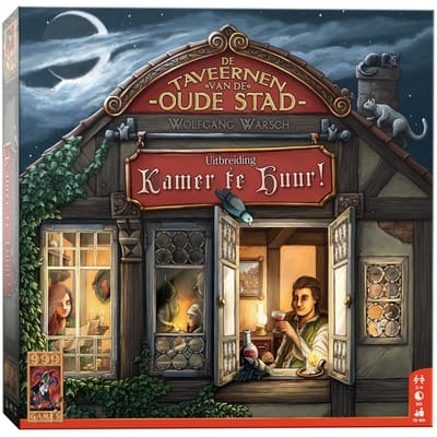 999 Games - De Taveernen van de Oude Stad: Kamer te Huur! - Uitbreiding - Bordspel