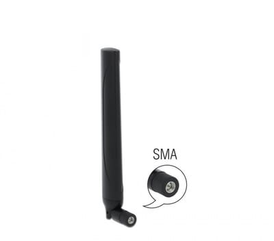 5G antenne - omnidirectioneel - SMA (m) - -0,5-2,3 dBi / zwart