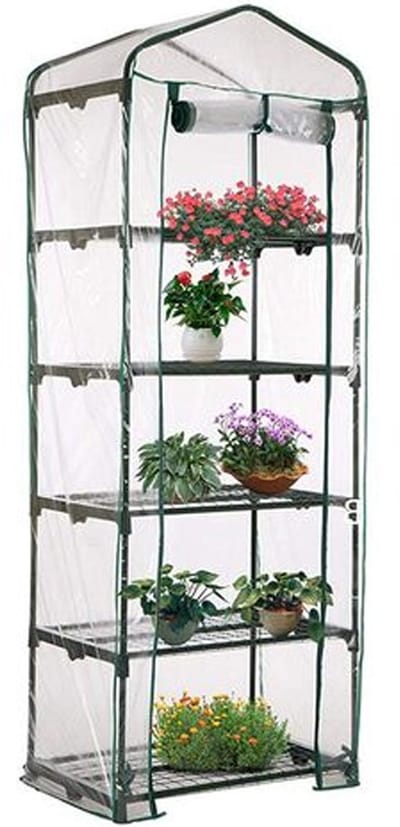 Plantenbedekking - PVC - 1 stuk - transparant - Geschikt voor vijflaagse planken - 69 × 49 × 187cm - (Standaard niet inbegrepen，Alleen beschermhoes）