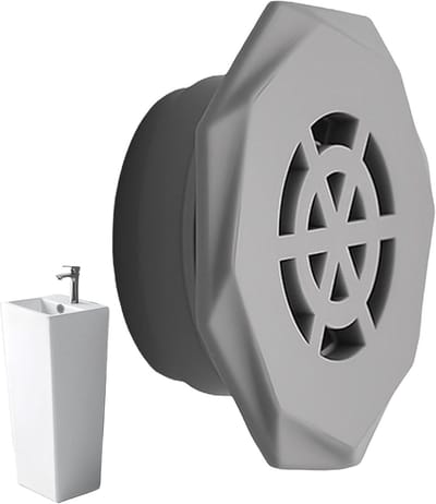 Afvoer Overloop Afdekking - Geurstop - Badkamer Hygiëne - Universeel Verstelbaar - 22-28 cm - Grijs