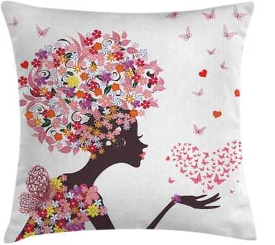 ABAKUHAUS Zomerkussenhoes – Dubbelzijdig bedrukt – Met rits – 50×50 cm – Veelkleurig