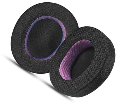 Vervangende Oorkussens Geschikt voor SteelSeries Arctis Nova Pro - Zwart & Paars Bluetooth version Mesh earmuffs