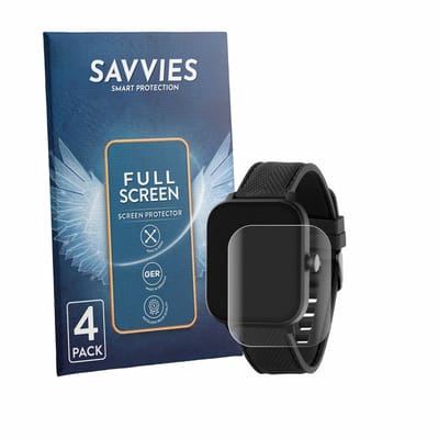 Savvies - Screenprotector voor Reflex Active Venture 400 S AMOLED - Folie Beschermfolie transparant volledig dekking 4 Stuks