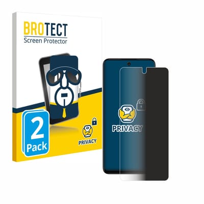BROTECT - privacy screenprotector voor Motorola Moto G32 - Folie Beschermfolie Blauwlichtfilter 2 Stuks