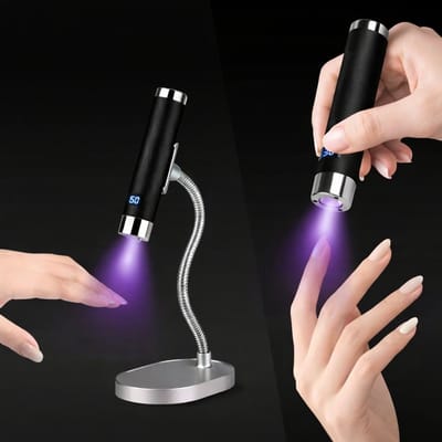 Draadloze UV LED Nagellamp met AI Sensor – USB-C Oplaadbaar – 30/60s Timer – Inclusief Magnetische Houder -UV nagellamp-LED nagellamp-gelnagels lamp-draadloze nagellamp-nagellamp-nagel uithardingslamp-manicure lamp-nagellamp professioneel-gelnagellak