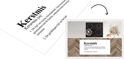 Keukenloper - Loper keuken - Spreuken - Kerst - Christmas definitie - Quotes - Woordenboek - 120x60 cm - Keukenloper vinyl
