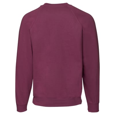 Fruit of the Loom Uniseks Klassiek Raglan Sweatshirt voor volwassenen (Bourgondië)
